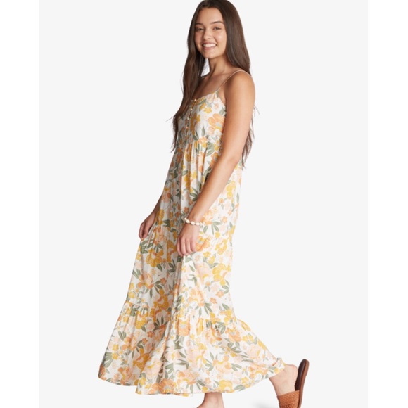 NWT Roxy Palm Shadows Strappy Dress - Picture 4 of 11